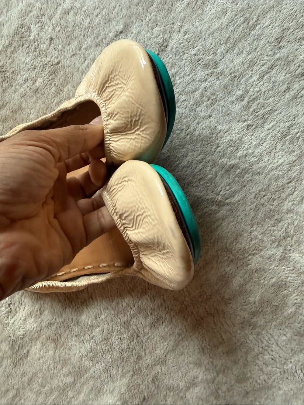 Tieks Biscotti Patent Flats - Picture 7 of 7